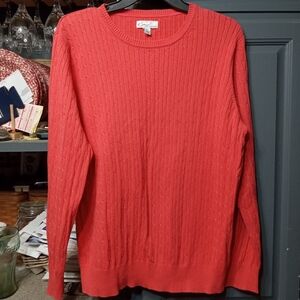 Crew Neck Cable Sweater